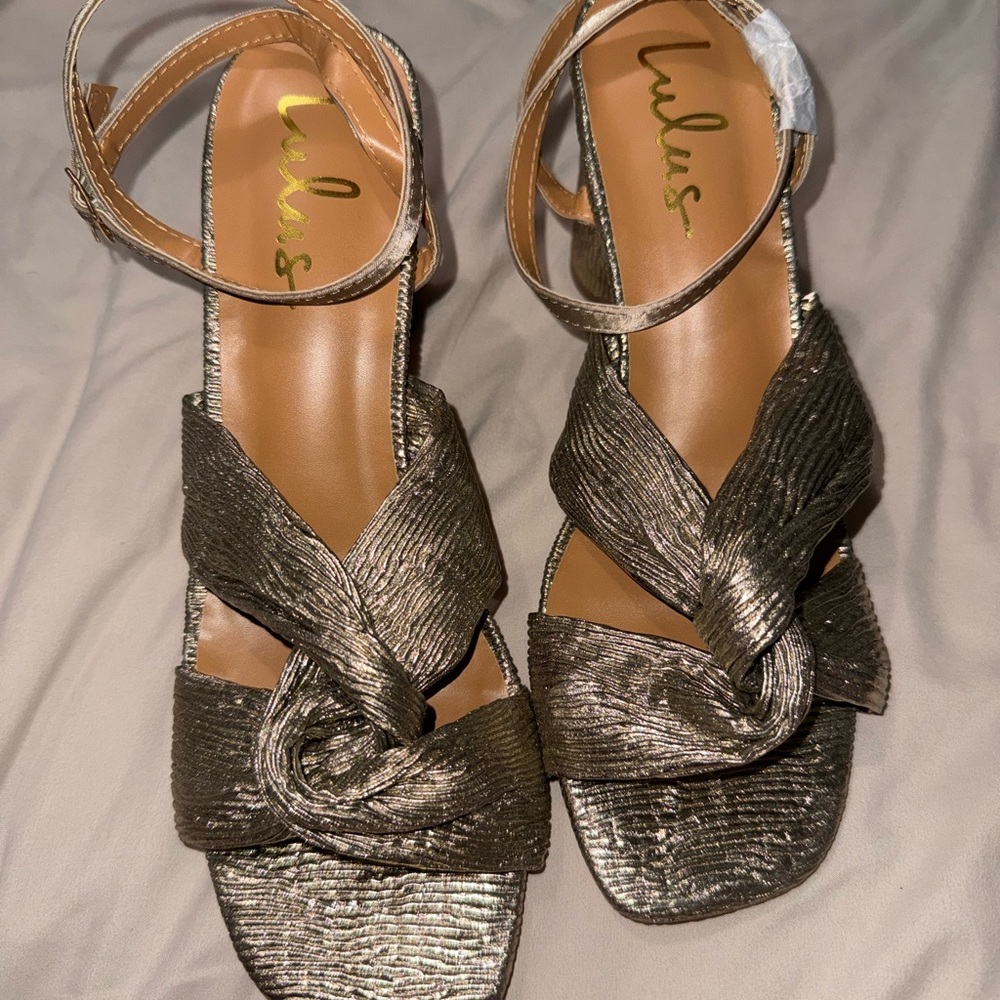 Lulu's Gold Heels